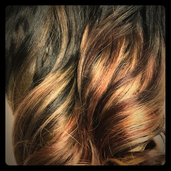 Natural Balayage Ombre Hair Extensions Clip / Tape